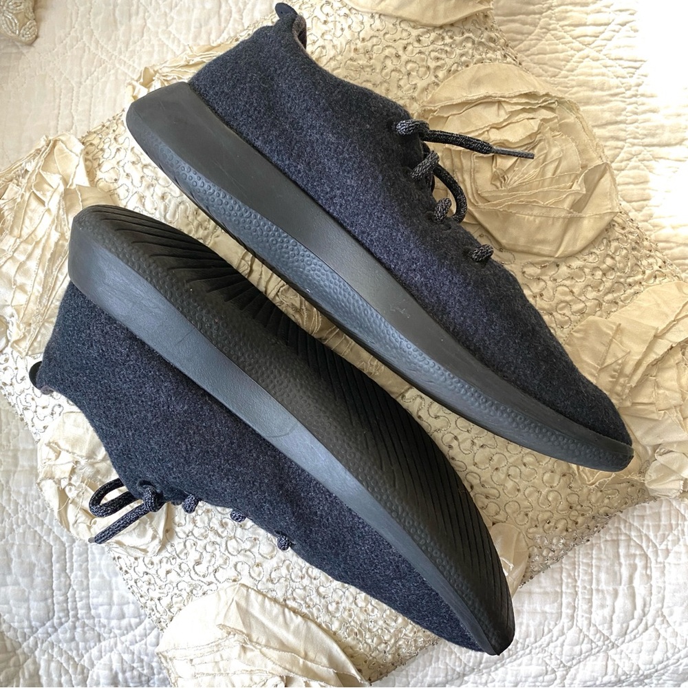 Allbirds Wool Runners Natural Charcoal Black Running Walking Sneakers Size 9 Men - Picture 12 of 16